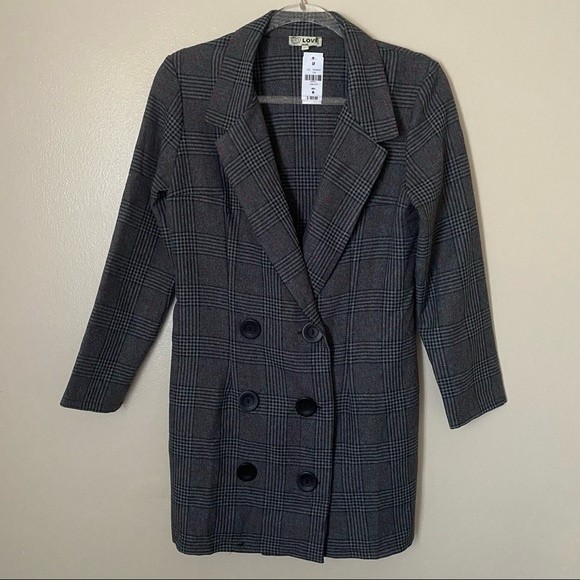 LF Love 6-Button Houndstooth Blazer - Picture 1 of 7